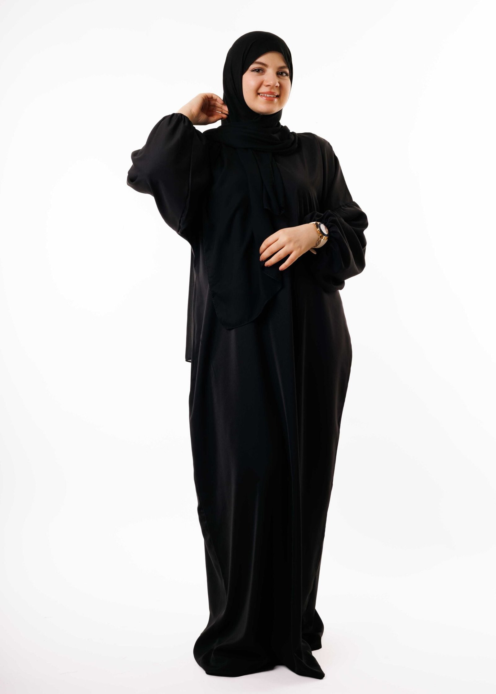 عباية الصلاة والإستعمال اليومي - أسود -