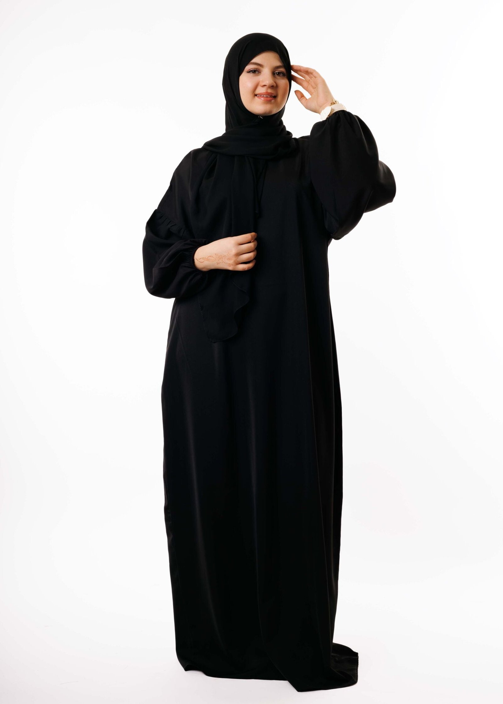 عباية الصلاة والإستعمال اليومي - أسود -