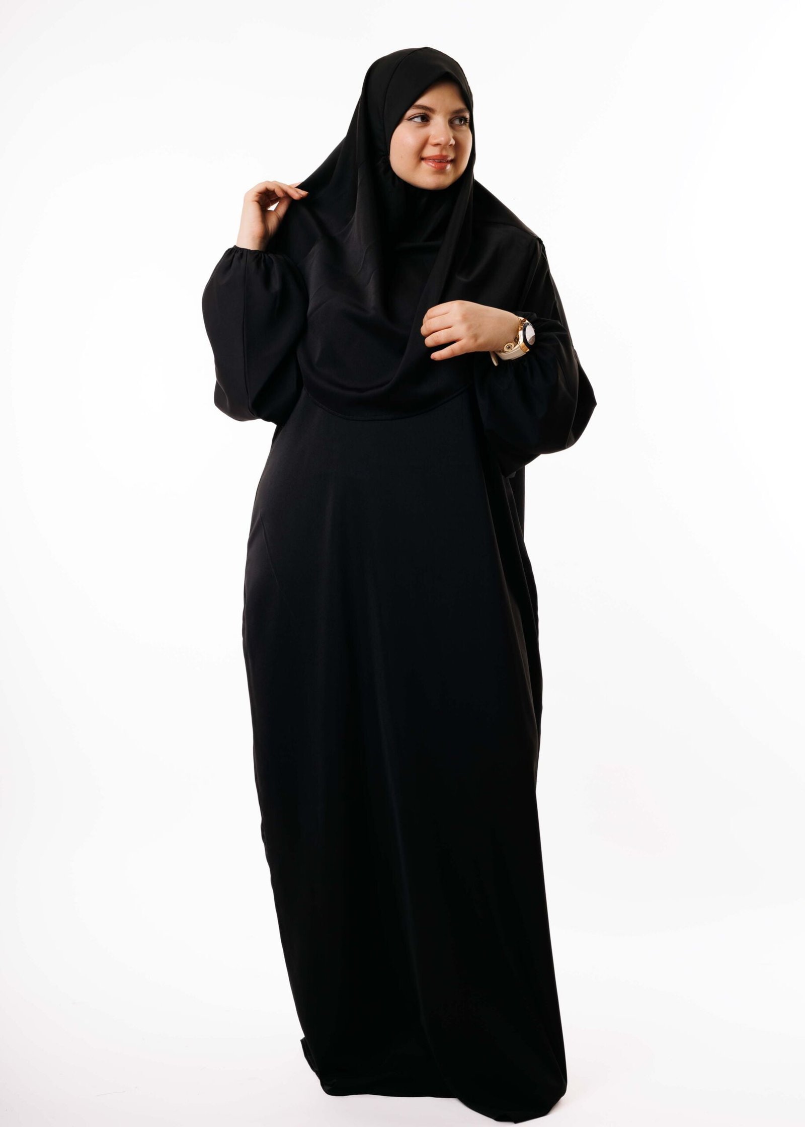 عباية الصلاة والإستعمال اليومي - أسود -