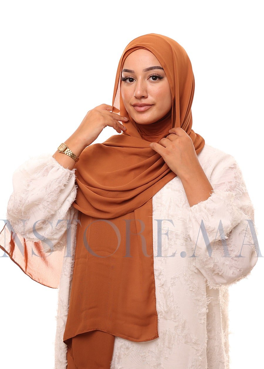 شال النينجا بني كراميل