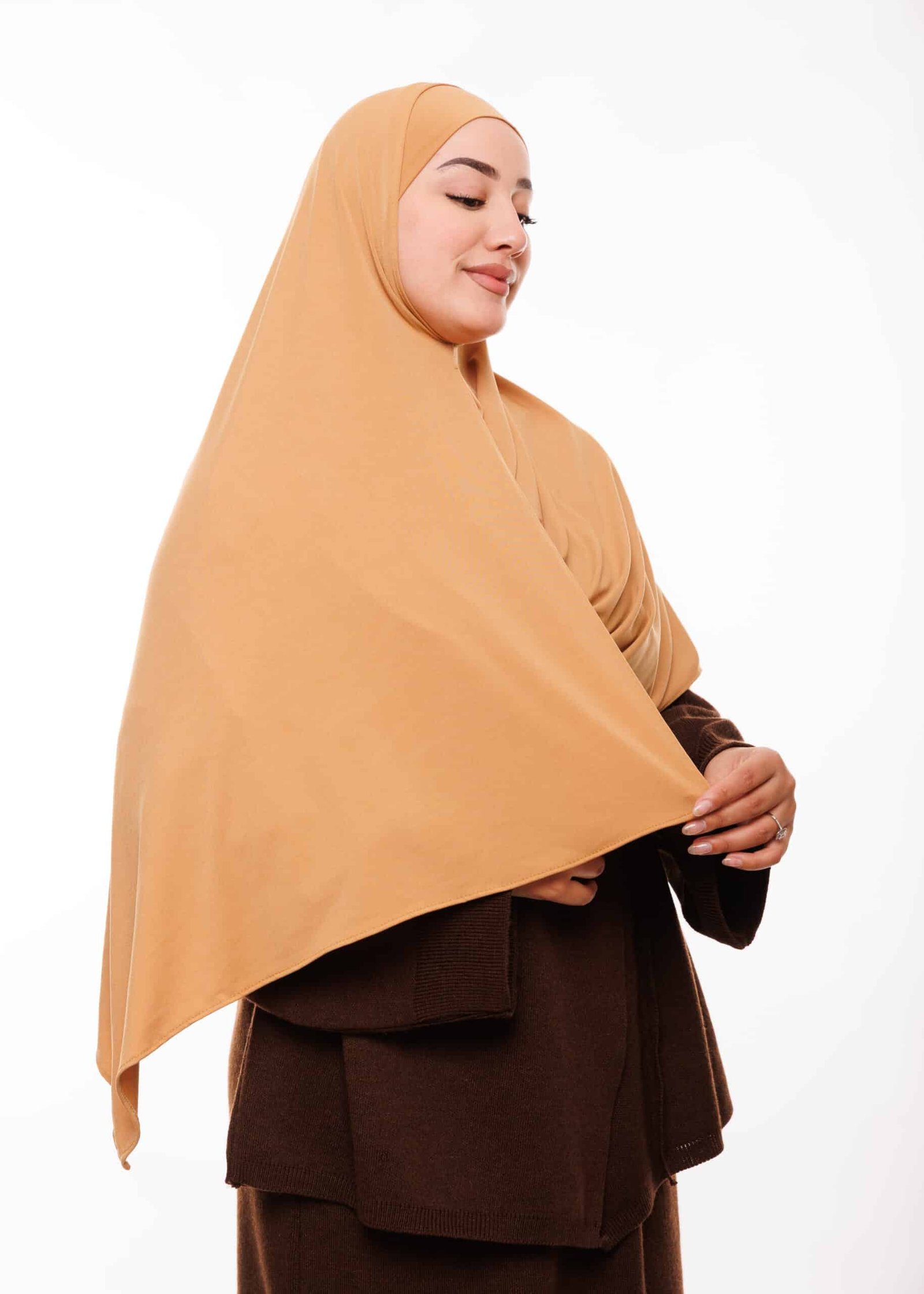 شال مزدوج - بيج رملي -