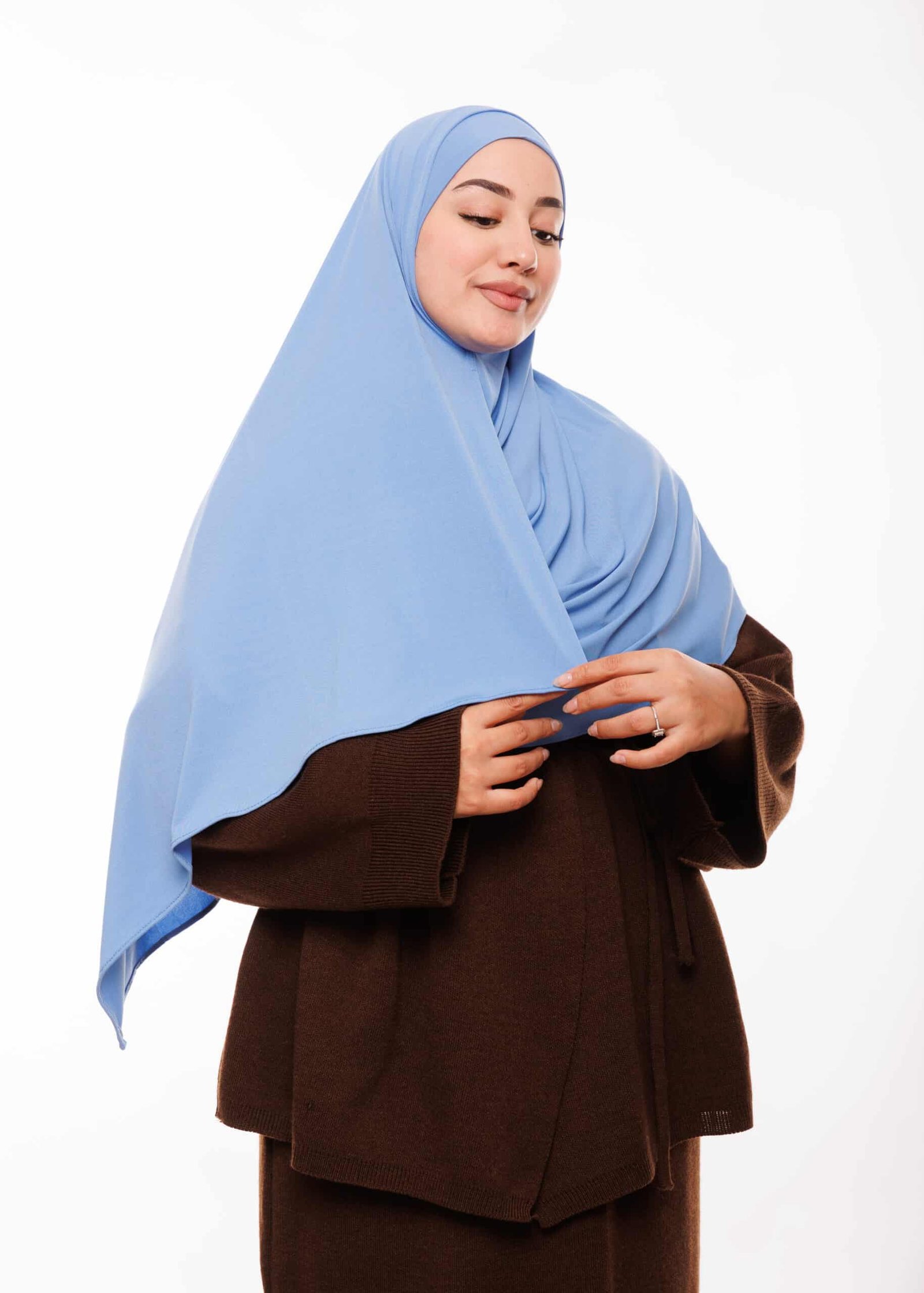 شال مزدوج - أزرق جينز -