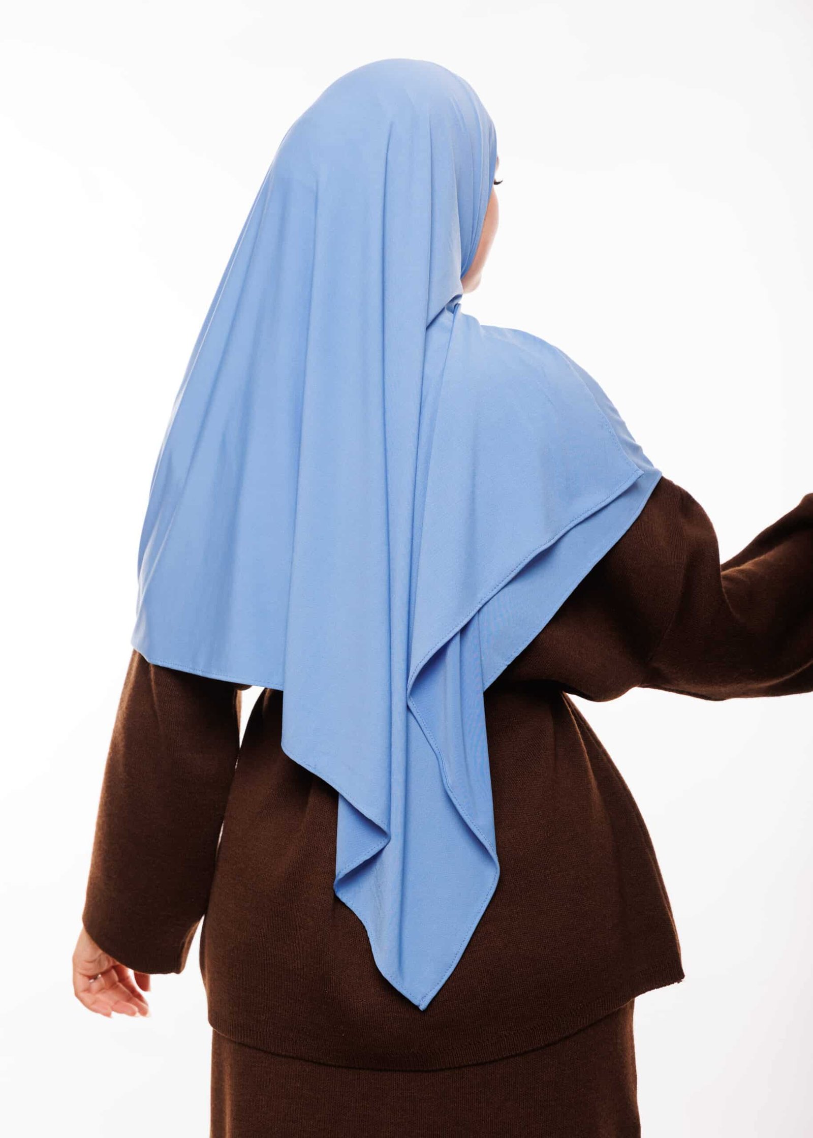 شال مزدوج - أزرق جينز -