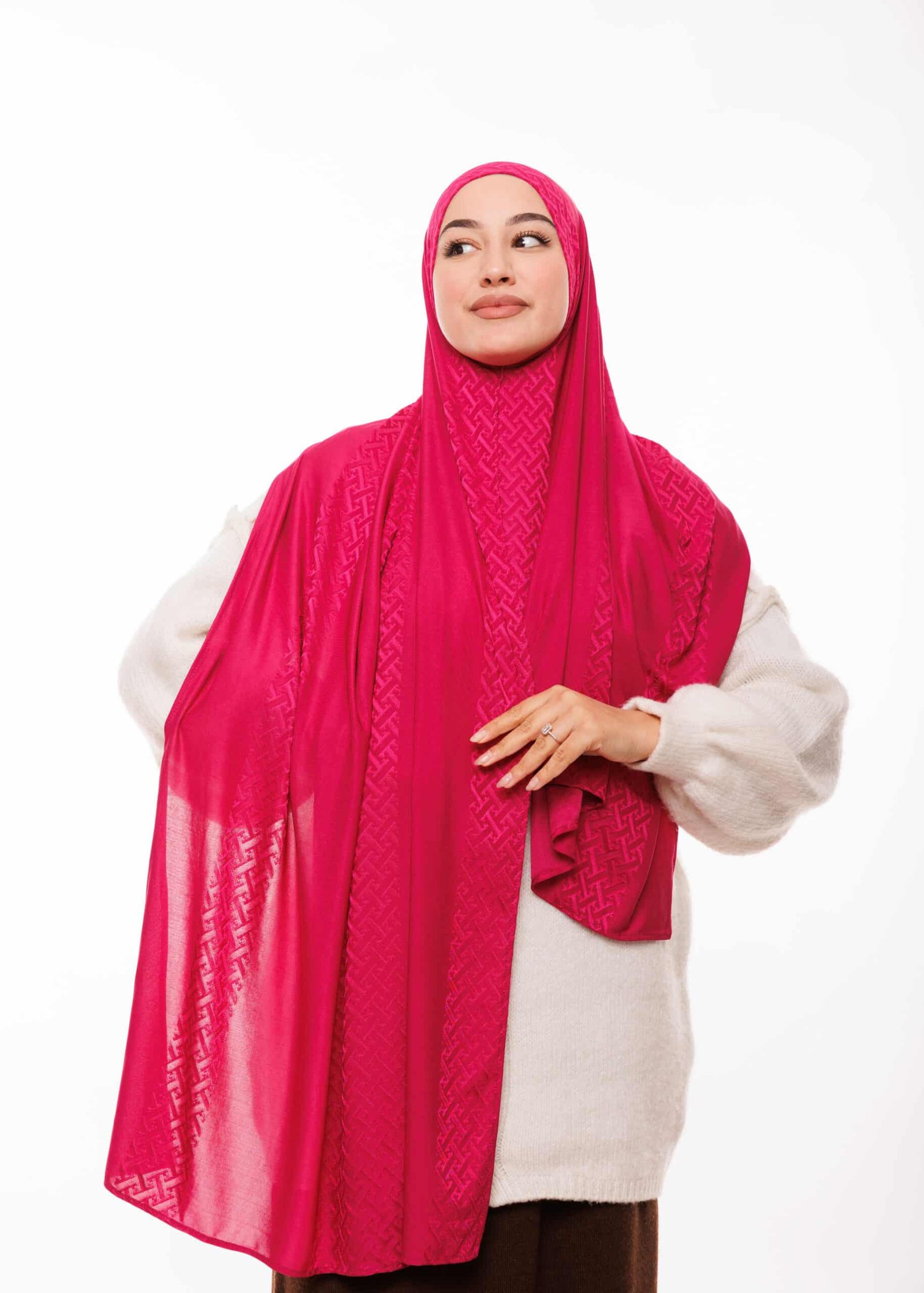 شال كشخة - فوشيا -