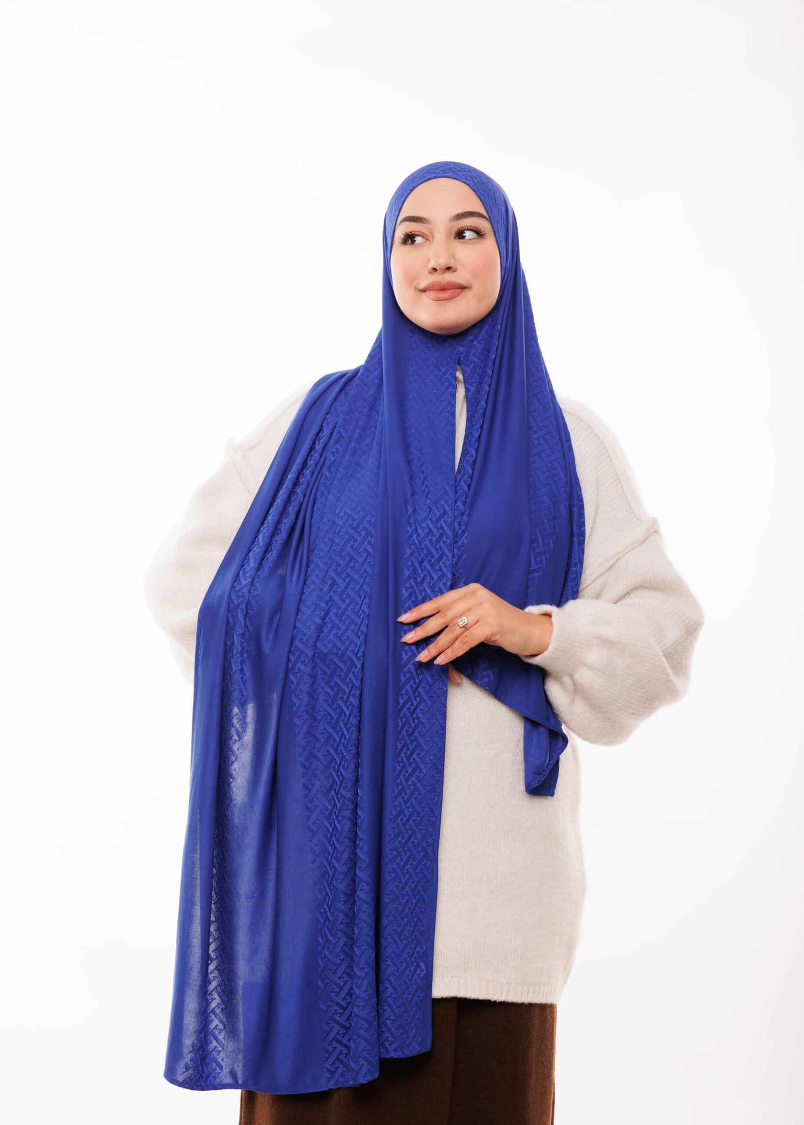 شال كشخة - أزرق ملكي -