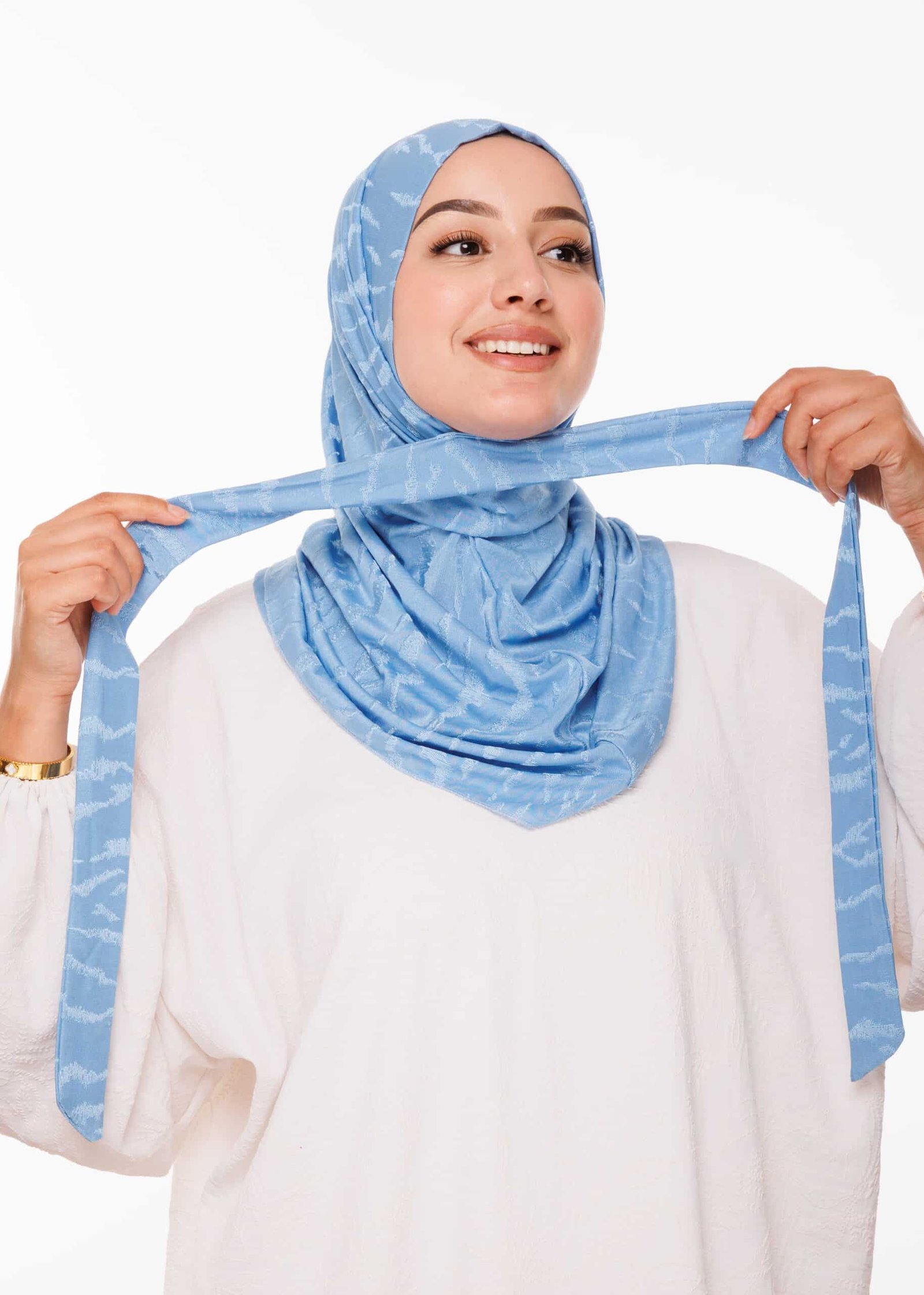 طبقية فخمة - أزرق جينز فاتح