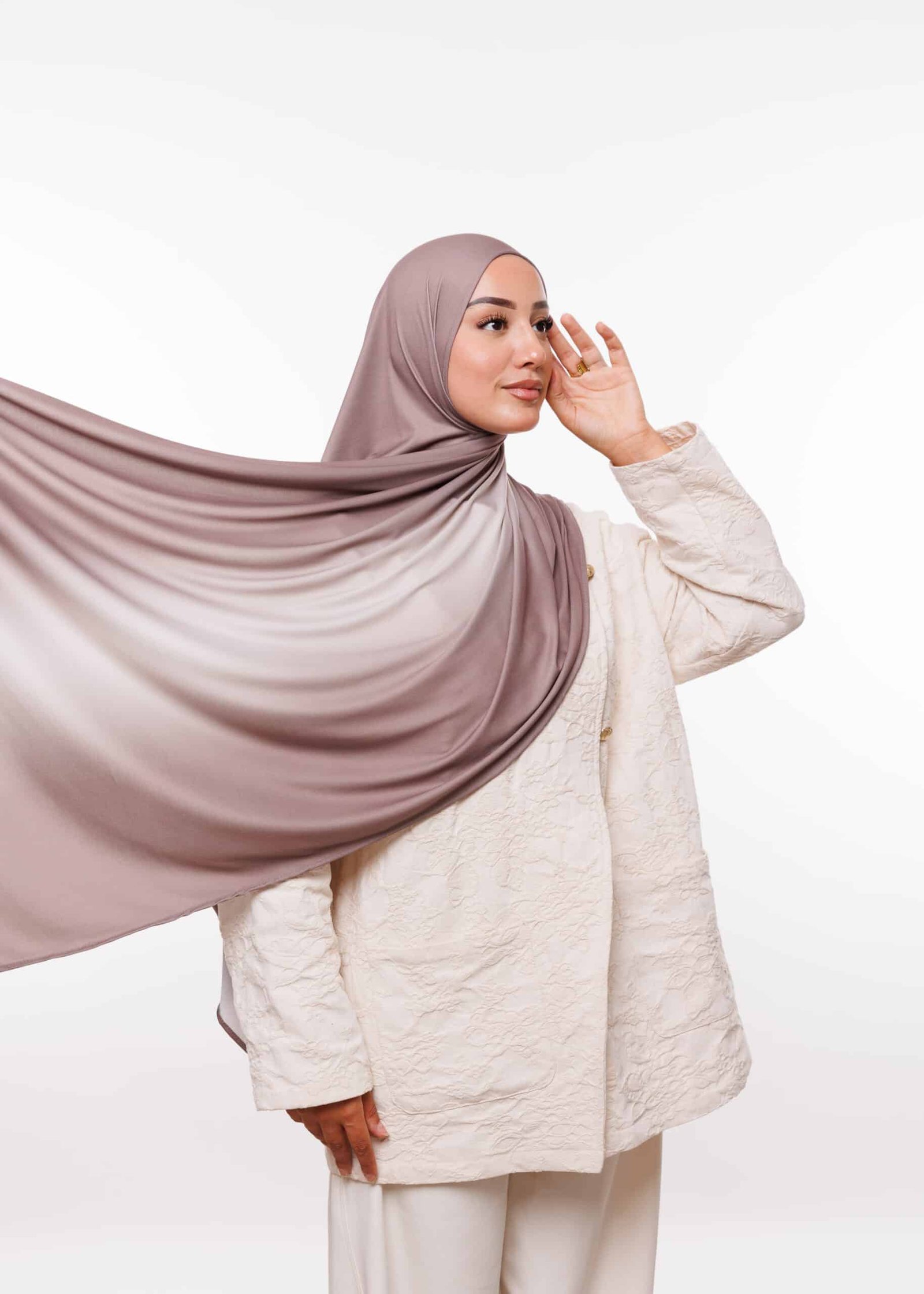 شال جيرسي بروميوم ديݣرادي - بيج رمادي داكن