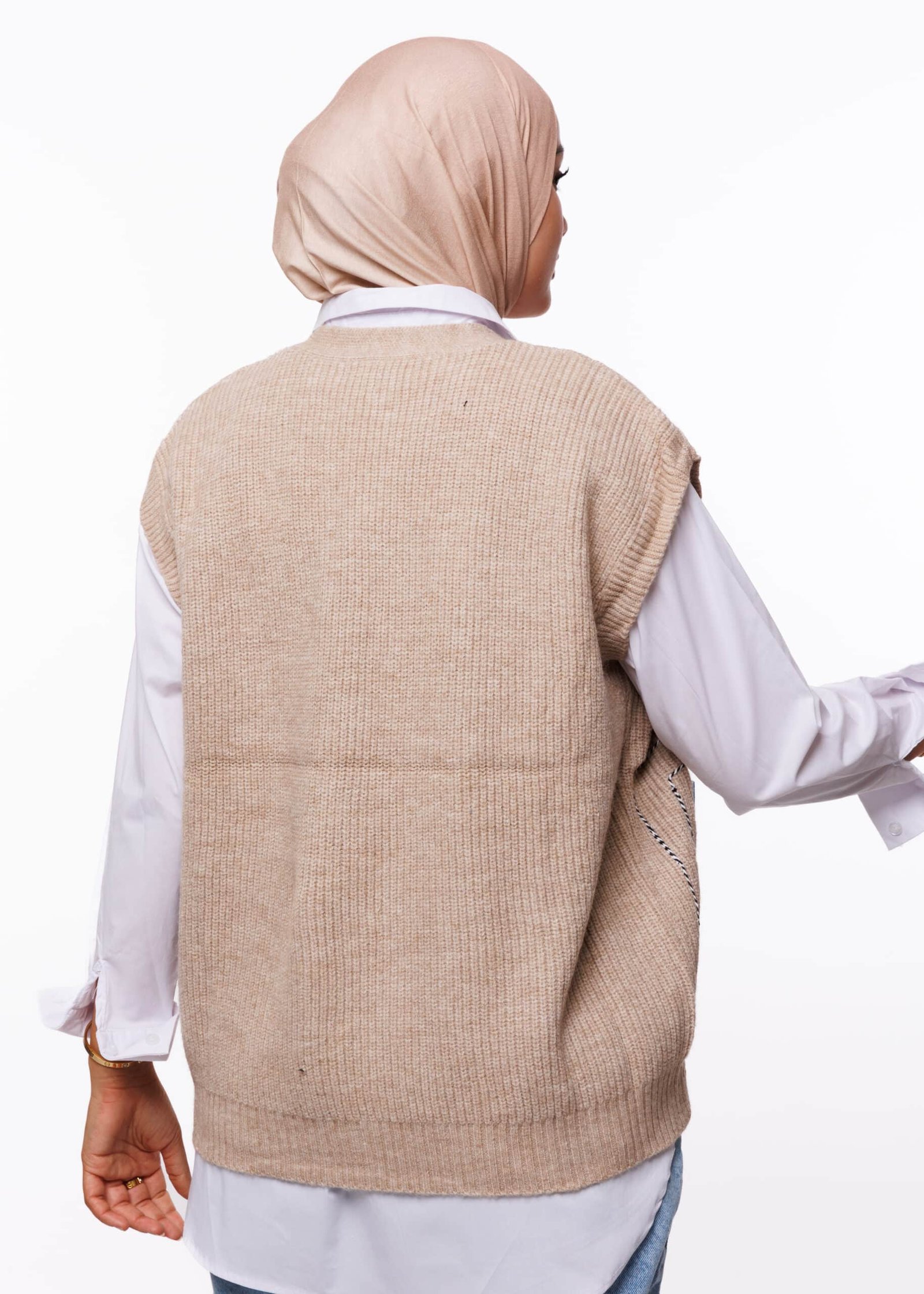 سترة صوفية بدون أكمام DA1122